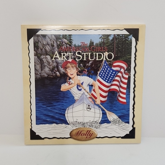 American Girl Molly Art Studio Illustration Coloring Book - Picture 2 of 8